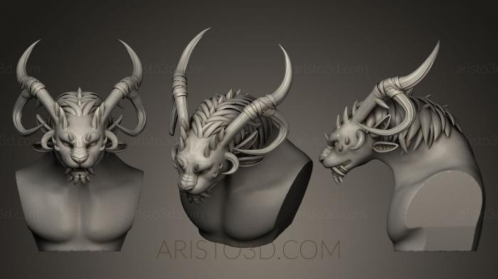 Busts of heroes and monsters (BUSTH_0195) 3D model for CNC machine